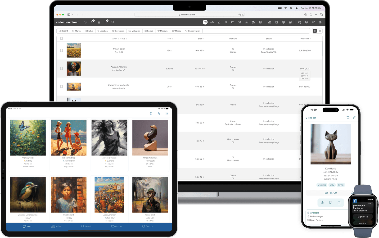 Introducing our special products for the art world professionals