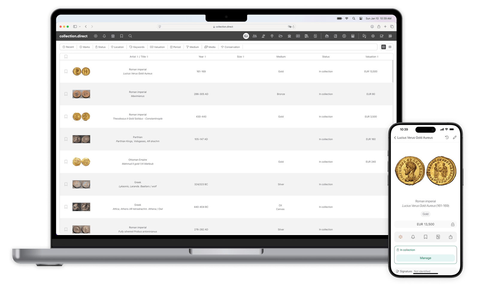 Numismatic collection