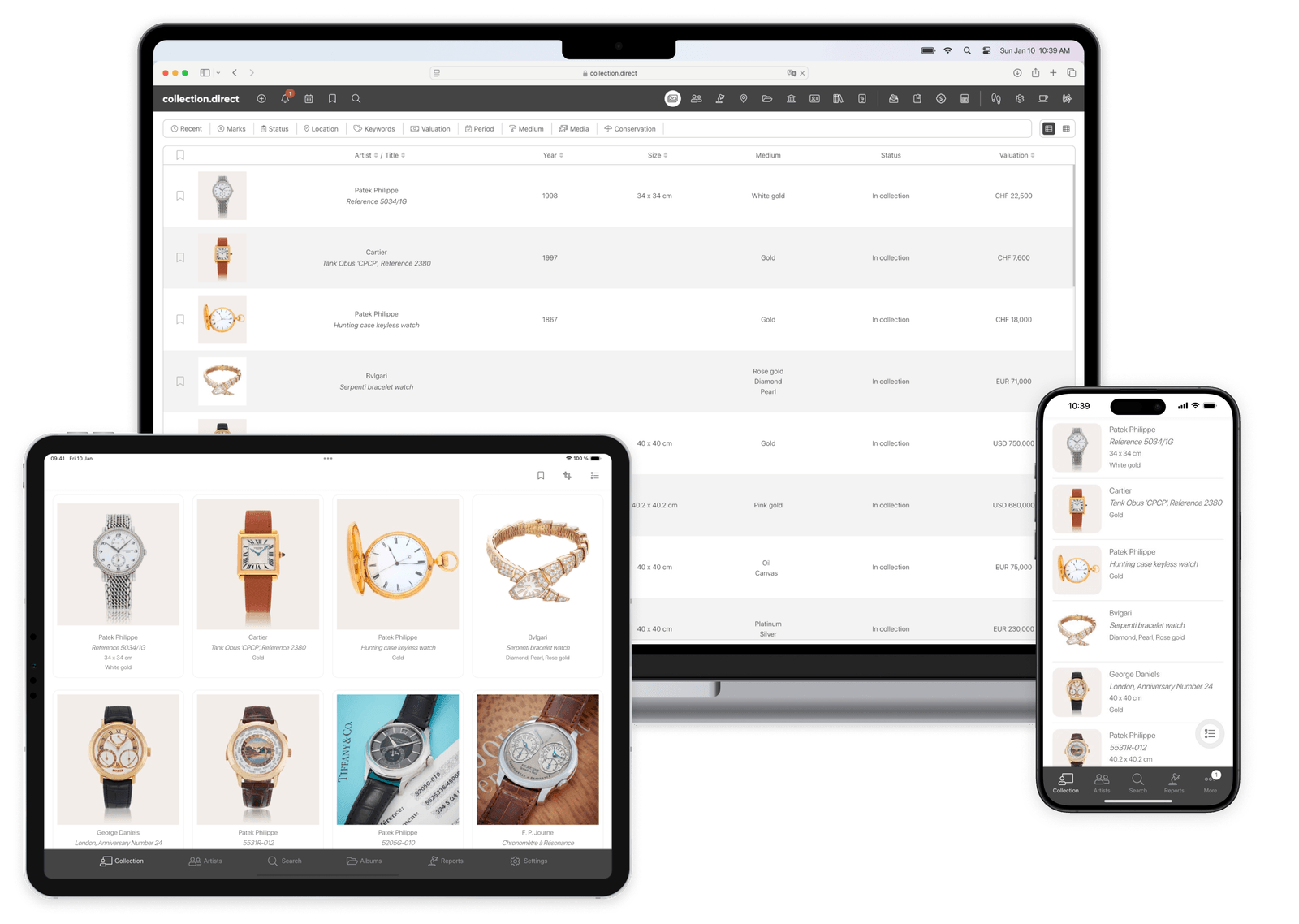 Watches collection